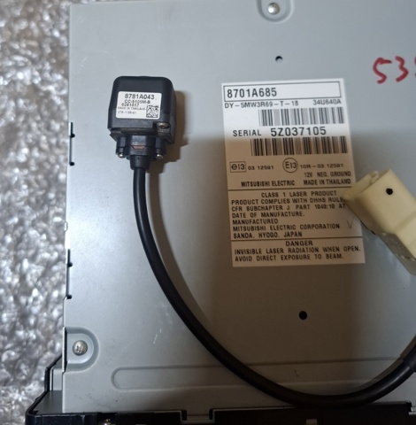 Камера заднего вида 8781A043 MITSUBISHI