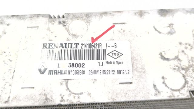 214106421R RENAULT Радиатор интеркуллера купить в Хмельницкий