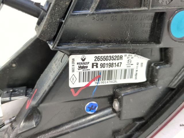 RENAULT 265503520R Фонарь задний правый в наличии Винница
