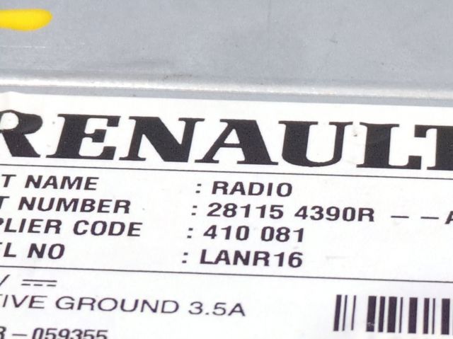 281154390R RENAULT Магнитола (радио AM/FM) купить в Чернигов