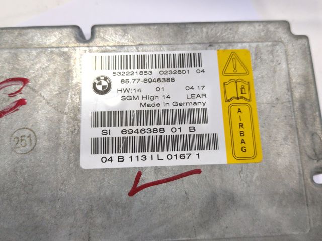 65776946388 BMW Модуль-процессор управления подушкой безопасности (ЭБУ AIRBAG) купить в Ирпень