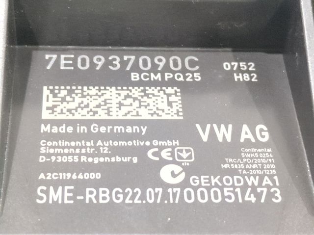 7E0937090C VAG Блок комфорта купить в Днепр