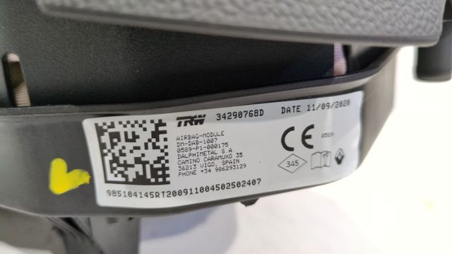 985104145R Подушка безопасности водителя купить Павлоград
