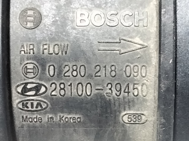 2810039450 Датчик потока (расхода) воздуха, расходомер M.A.F. - (Mass Airflow) купить Днепр