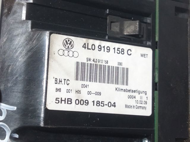 4L0919158C VAG Блок управления кондиционером купить в Харьков