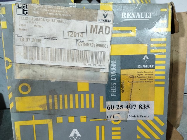 RENAULT 6025407835 Колодки тормозные передние дисковые в наличии Павлоград