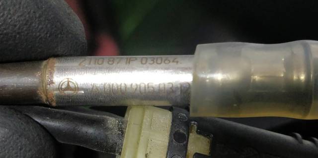 A0009050312 MERCEDES Датчик температуры отработавших газов (ОГ), после сажевого фильтра купить в Киев