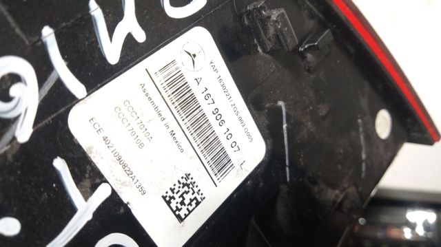 A1679061007 MERCEDES Фонарь задний левый внешний купить в Сумы