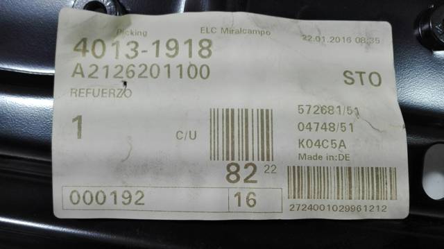MERCEDES A2126201100 Суппорт радиатора верхний (монтажная панель крепления фар) в наличии Каменское