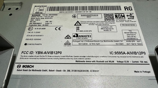 NISSAN 259155SR0C в наличии Павлоград