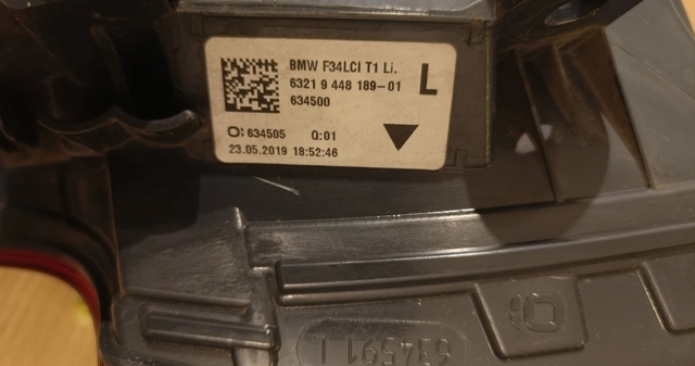 BMW 63219448189 Фонарь задний левый внешний в наличии Харьков
