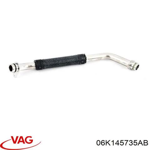 Трубка/шланг отвода масла от турбины 06K145735AB VAG