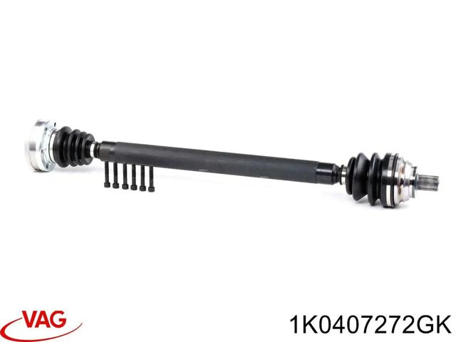 Полуось передняя, правая 1K0407272GK VAG