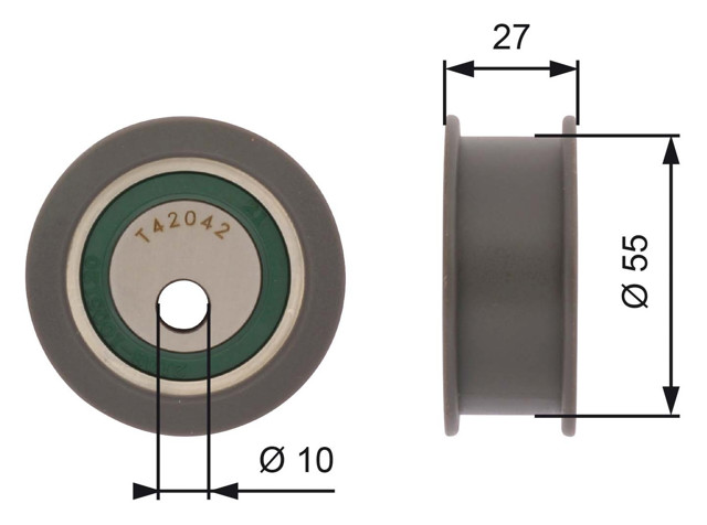 Ролик натяжителя GTT42042A GATES