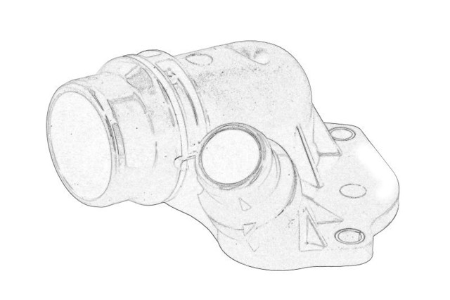 BMW 11518516206 Корпус термостата в наличии Украина