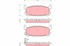 Колодки на тормоз задний дисковый GDB3318 TRW