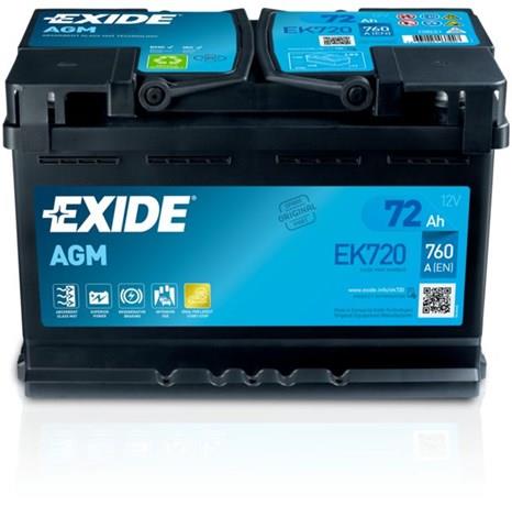 EK720 EXIDE Аккумуляторная батарея (АКБ) купить в Львов