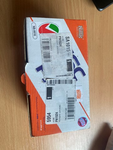 NIBK PN1524 Передние тормозные колодки в наличии Сумы
