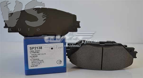 SP2138 SANGSIN Колодки тормозные передние дисковые купить в Ирпень