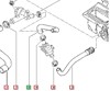 Патрубок системи охолодження(від термостату до блока підігріву) k9k 1.5dci 8200331308 рено кенго 8200331308