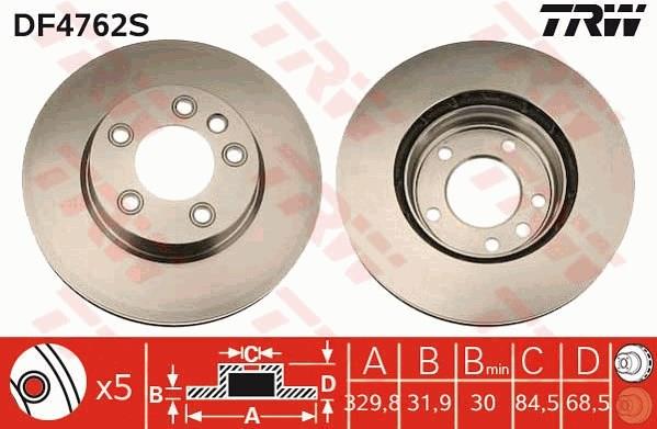 DF4762S Передние тормозные диски купить Каменское