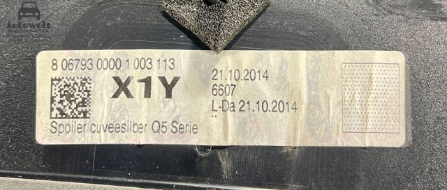 Спойлер 3/5-й, задней двери 8R0827933BGRU VAG