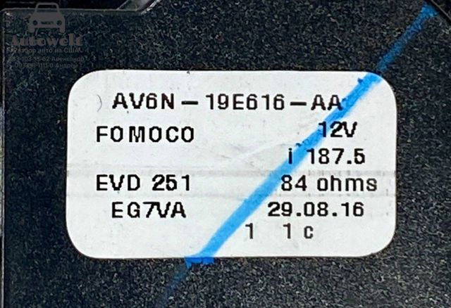 Привод заслонки печки AV6N19E616AA FORD