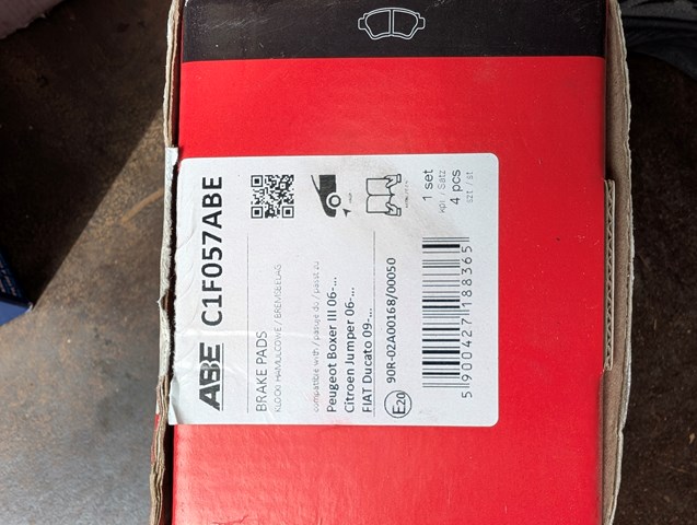 Колодки тормозные C1F057ABE ABE