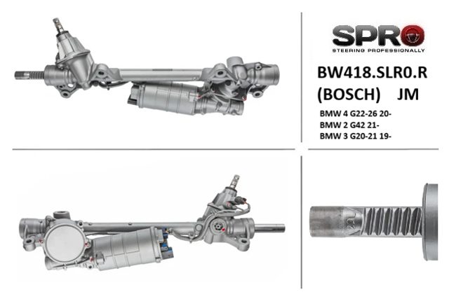 Реечный рулевой механизм BW418SLR0R MSG Rebuilding