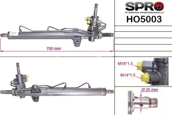 Рулевая рейка HO203R MS GROUP