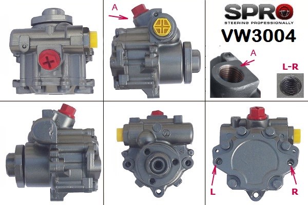 MS GROUP VW004R Насос гидроусилителя руля (ГУР) в наличии Николаев