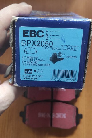 Колодки передние DPX2050 EBC BRAKES