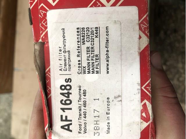 AF1648S ALPHA FILTER Воздушный фильтр купить в Киев
