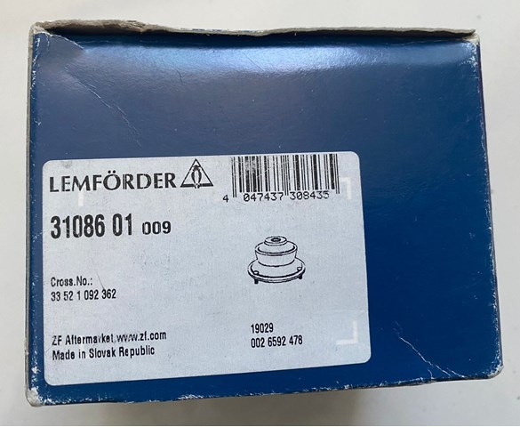LEMFORDER 3108601 Опора амортизатора заднего в наличии Каменское