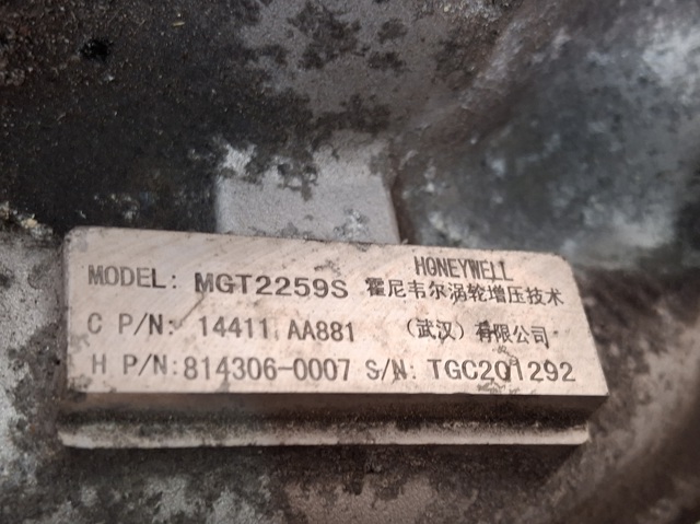 Турбокомпрессор 14411AA881 SUBARU