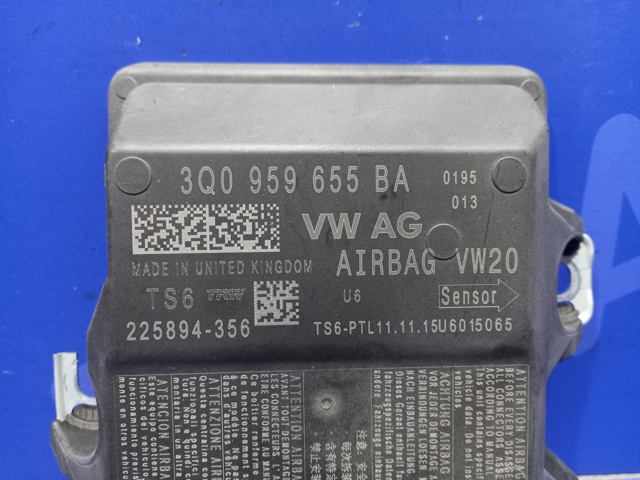 VAG 3Q0959655BA Модуль-процессор управления подушкой безопасности (ЭБУ AIRBAG) в наличии Каменское