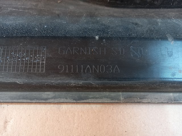 SUBARU 91112AN03A Накладка (молдинг) порога наружная левая в наличии Львов
