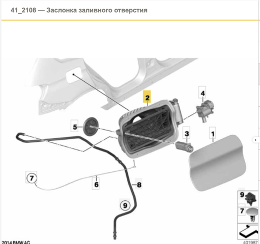 Горловина топливного бака 51177213035 BMW