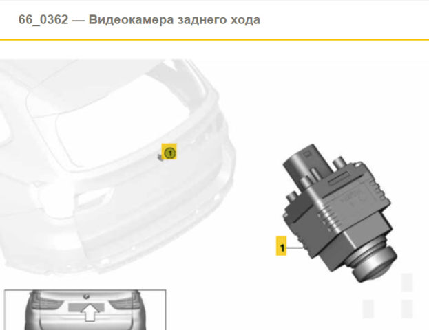 Камера системы обеспечения видимости 66539475687 BMW