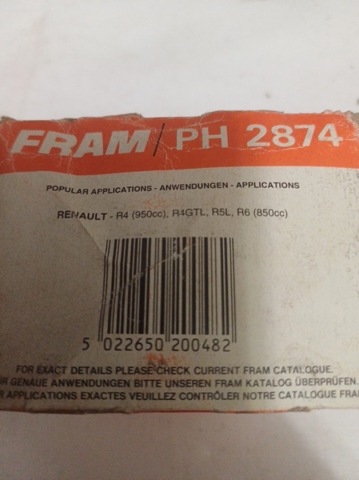PH2874 FRAM Фильтр масляный купить в Хмельницкий