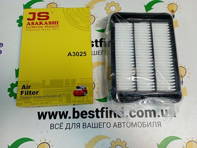 Автомобильный фильтр воздуха A3025 JS ASAKASHI