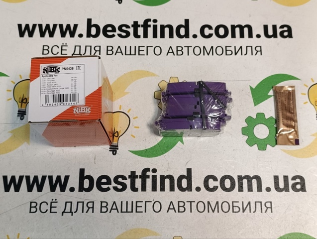 Задние дисковые колодки PN0436 NIBK