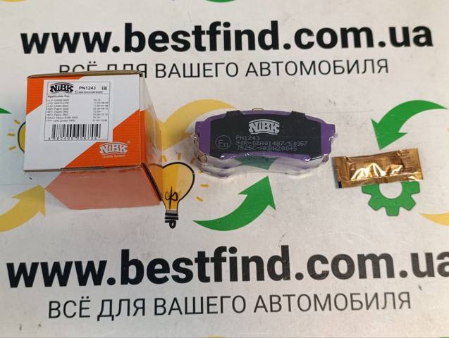 Колодки на тормоз задний дисковый PN1243 NIBK