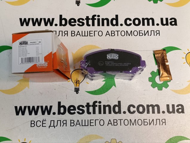PN2801 NIBK Колодки тормозные передние дисковые купить в Винница