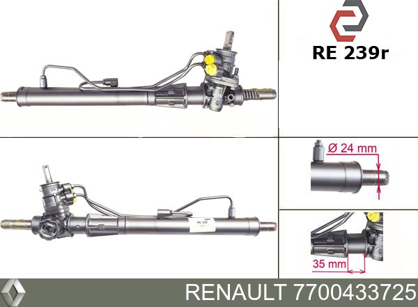 RENAULT 7700433725 Рейка рулевая в наличии Полтава