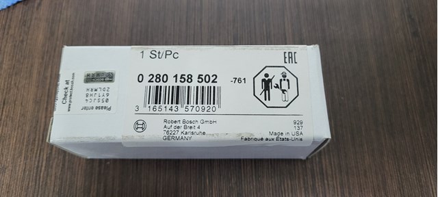 BOSCH 0280158502 Форсунка впрыска топлива в наличии Чернигов