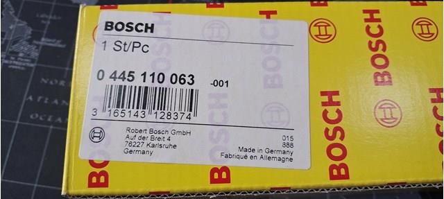 0445110063 BOSCH Форсунка впрыска топлива купить в Тернополь