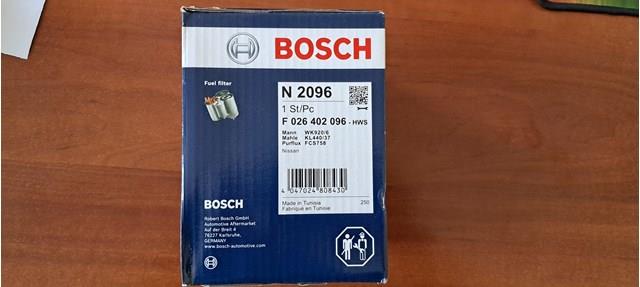 Фильтр топливный F026402096 BOSCH