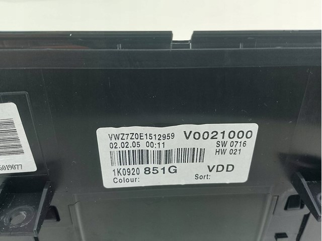 1K0920851G VAG Панель приборов купить в Киев