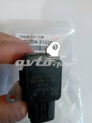 TOYOTA 222040P010 Датчик потока (расхода) воздуха, расходомер M.A.F. - (Mass Airflow) в наличии Чернигов